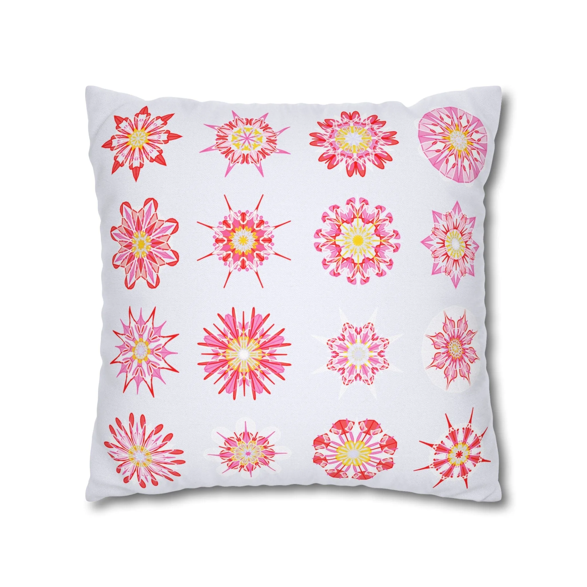 Handmade Mandala Art Pillowcase - Light Lavender