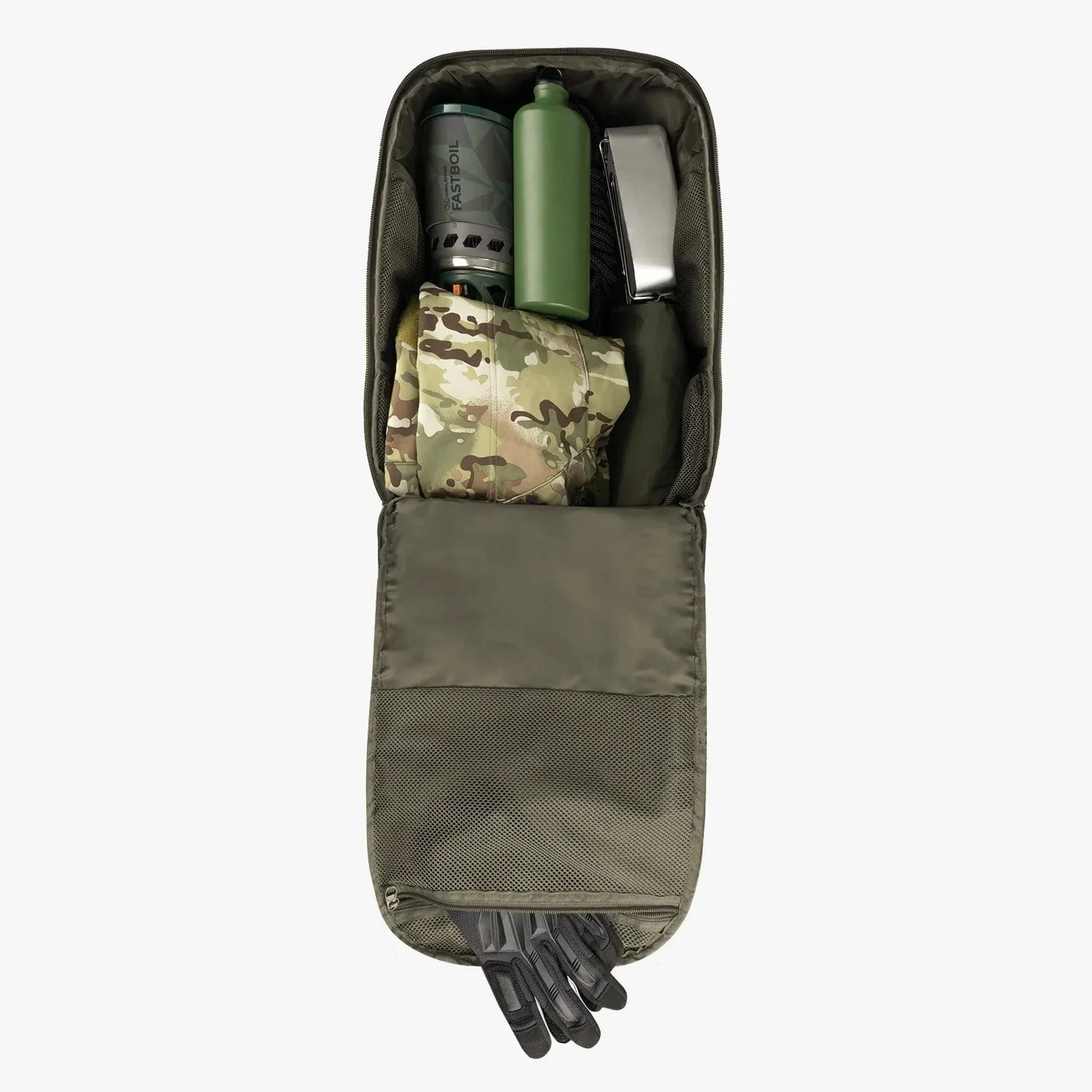 Highlander Harrier Full Clamshell Pack - 45L Ranger Green