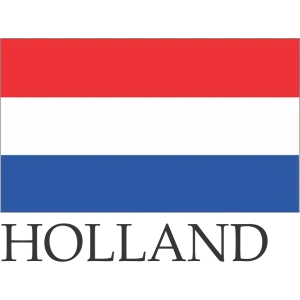 Holland Embroidered Flag Badge