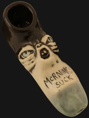 JM Ceramics - MORNINGS SUCK 3.25-Inch Ceramic Hand Pipe