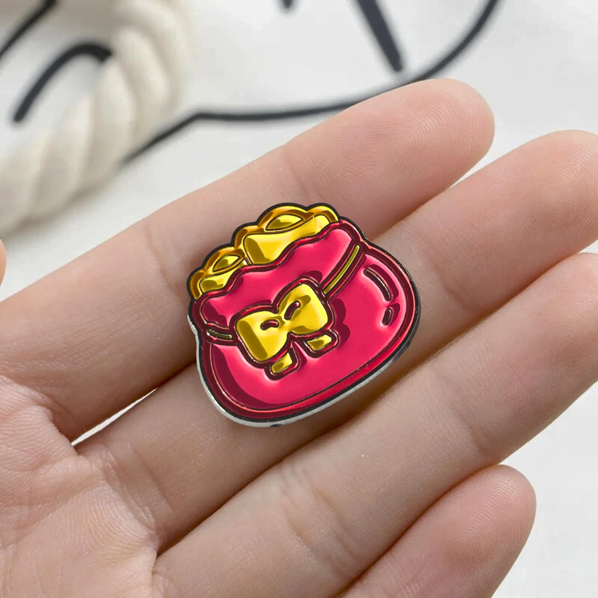 KENJI 3 Piece Enamel Lucky Cat Pin Set