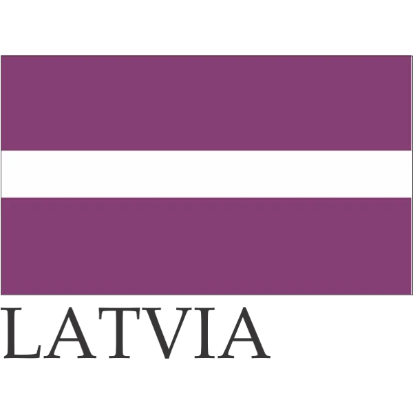 Latvia Embroidered Flag Badge