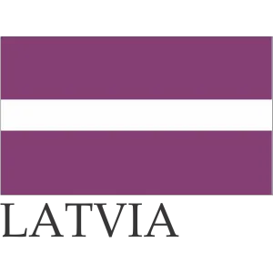 Latvia Embroidered Flag Badge