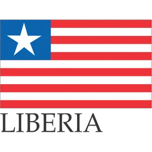 Liberia Embroidered Flag Badge