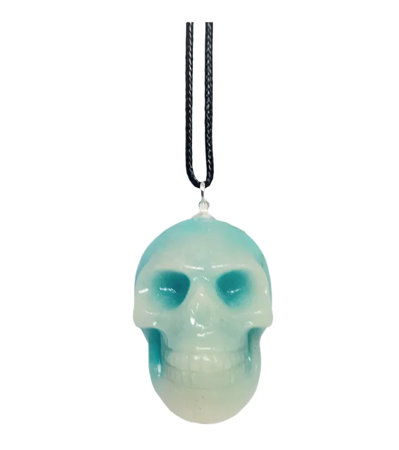 Luminous Crystal Skull Pendant Necklace