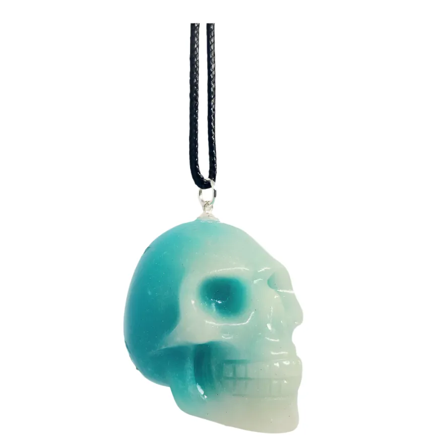 Luminous Crystal Skull Pendant Necklace