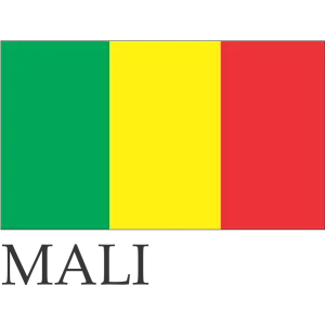 Mali Embroidered Flag Badge