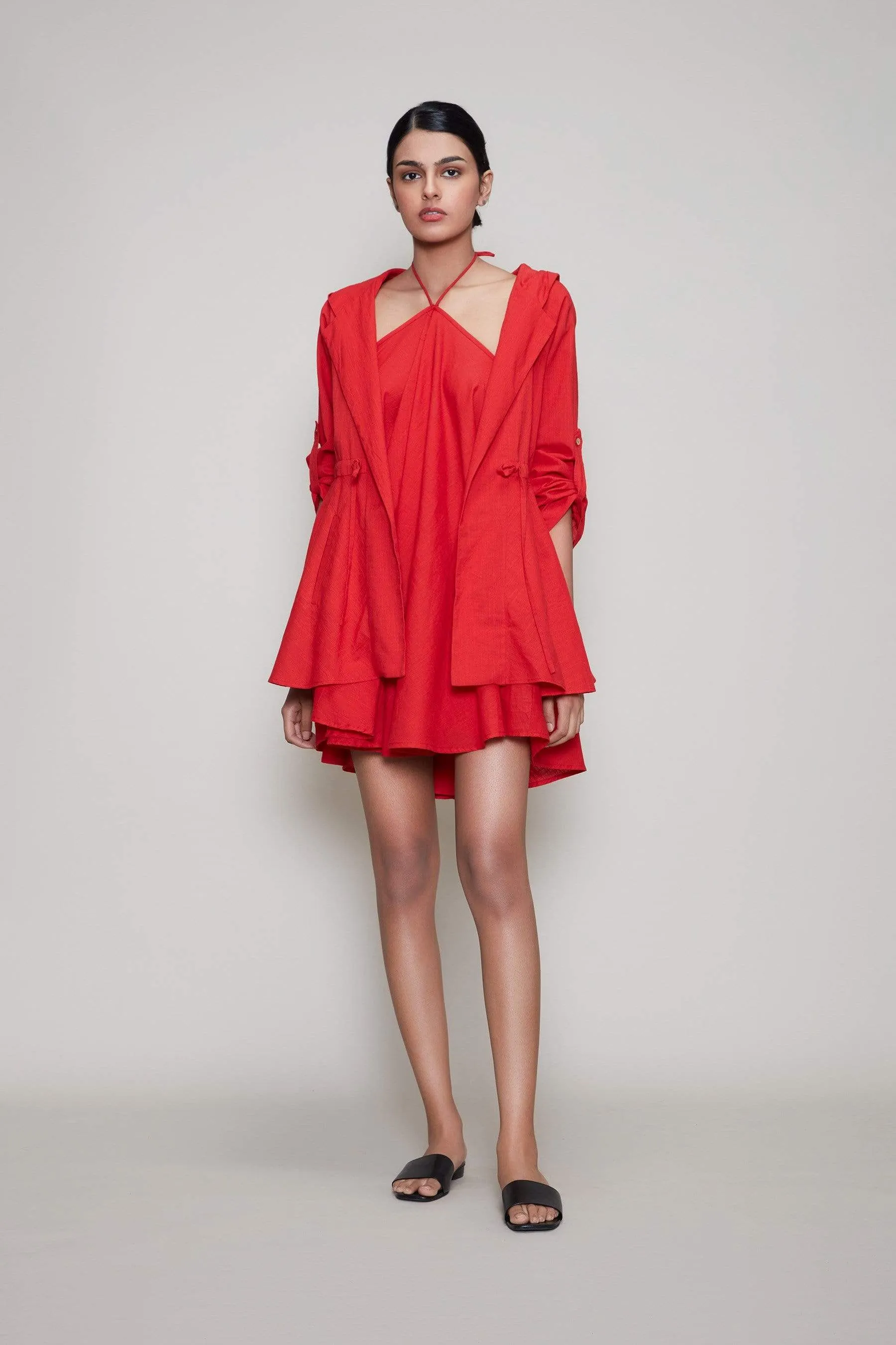 Mati Veza & Jacket Set - Red