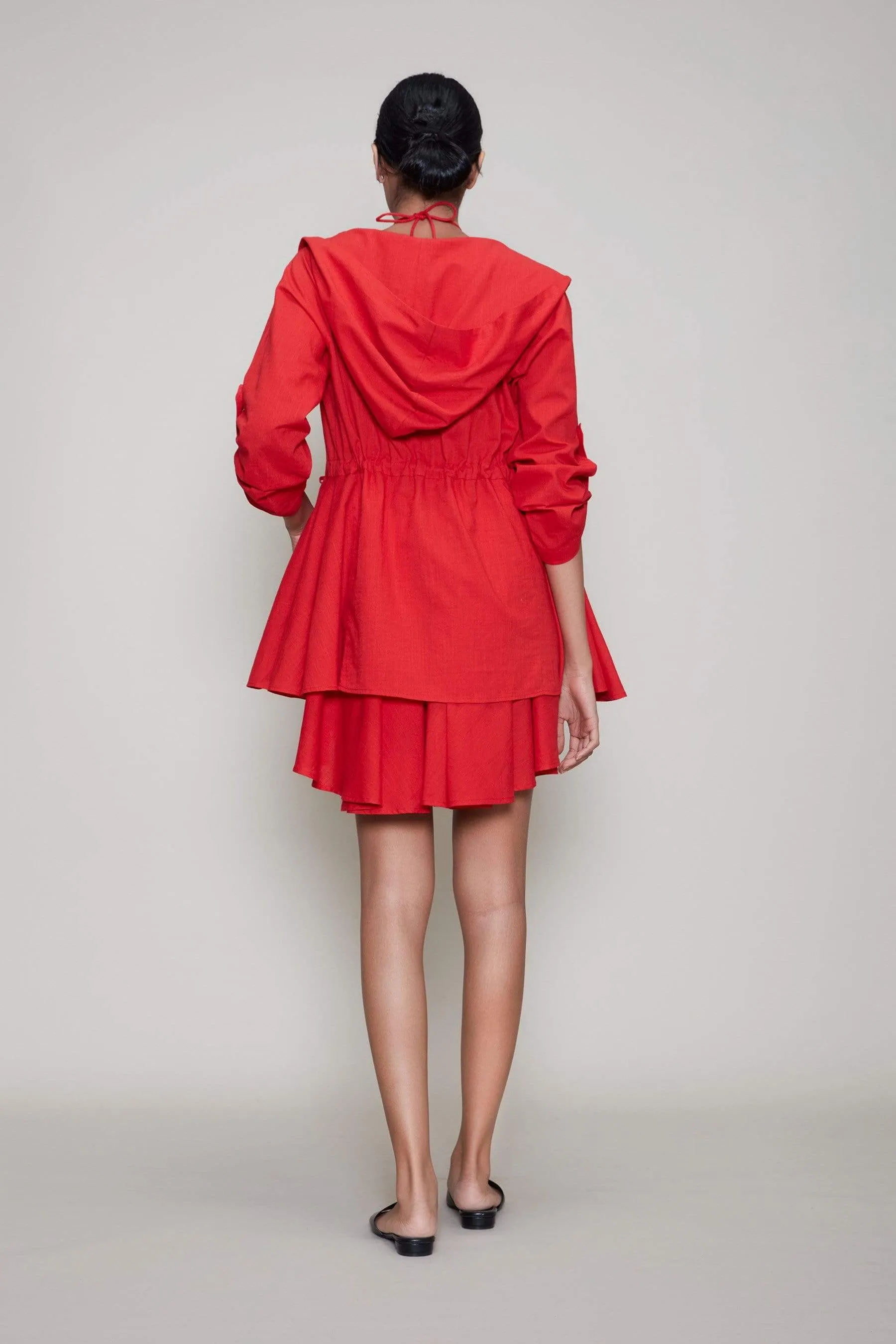 Mati Veza & Jacket Set - Red