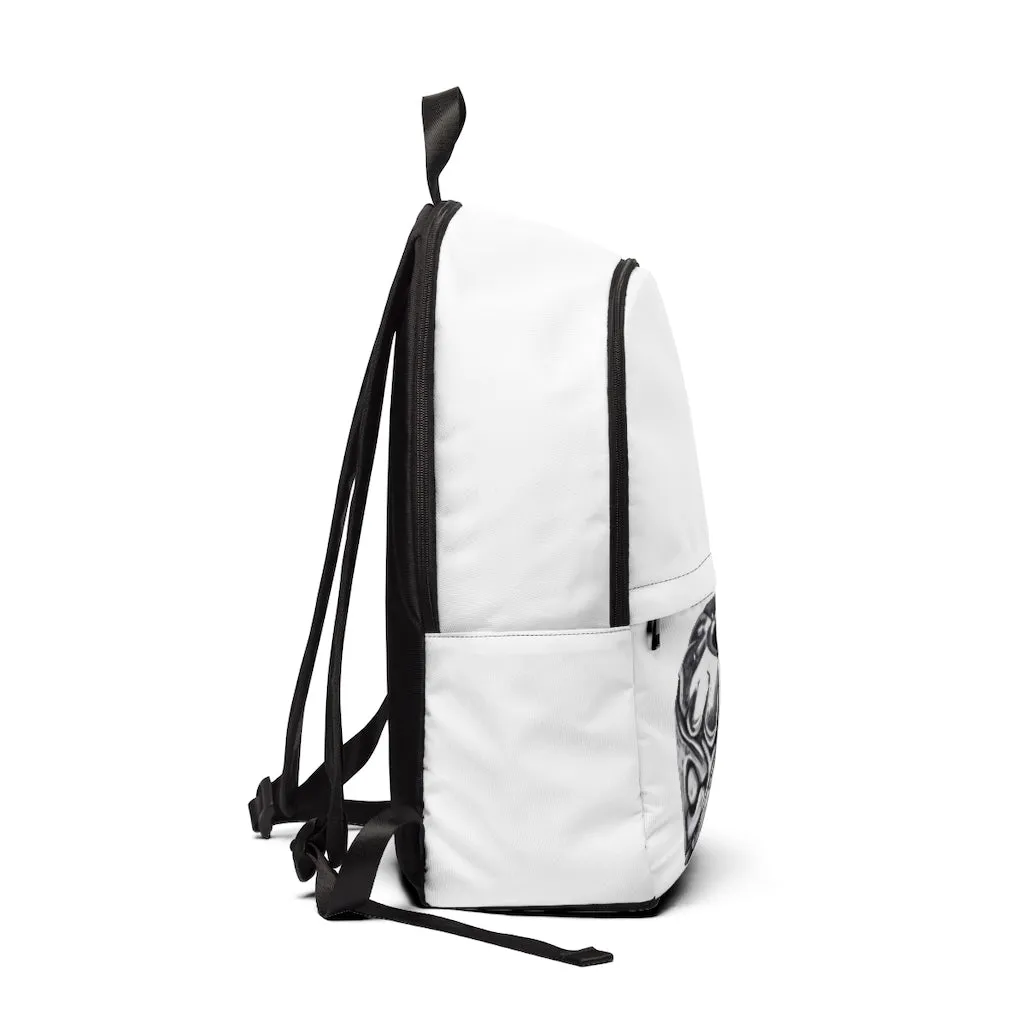 Metal Piece Unisex Fabric Backpack