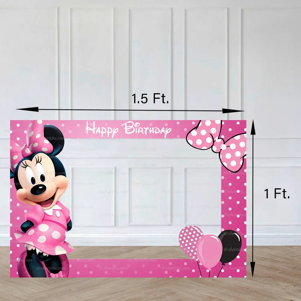 Minnie Personalized Photobooth Frame for Kids Birthday