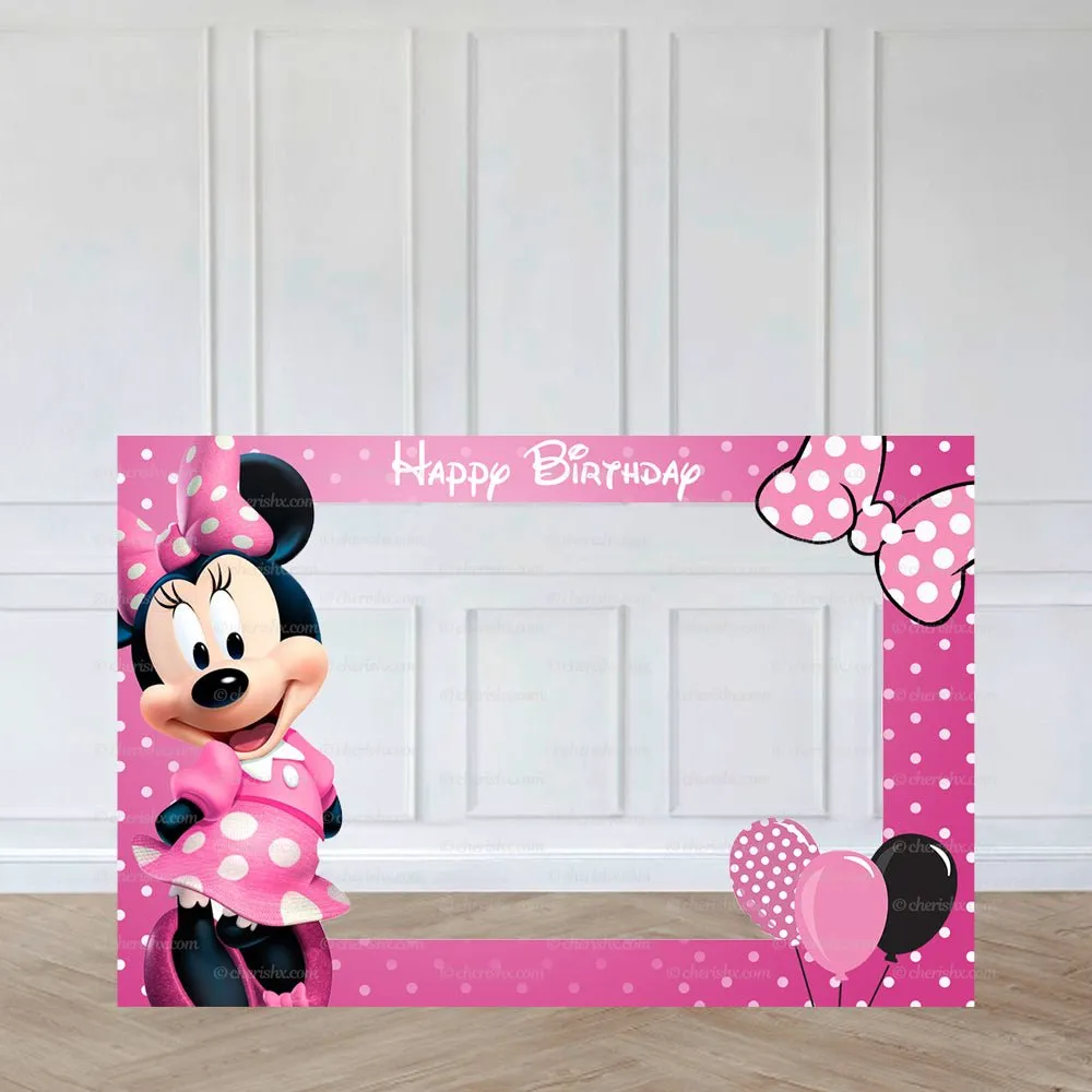 Minnie Personalized Photobooth Frame for Kids Birthday