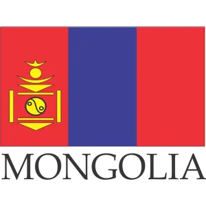 Mongolia Embroidered Flag Badge