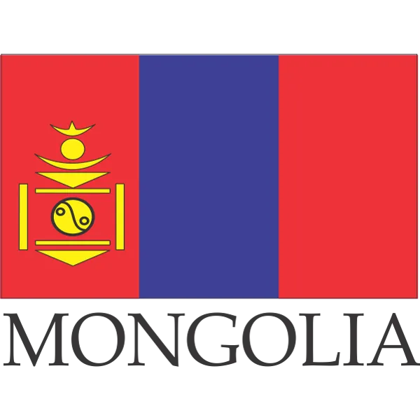 Mongolia Embroidered Flag Badge