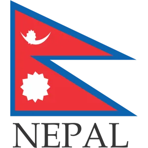 Nepal Embroidered Flag Badge