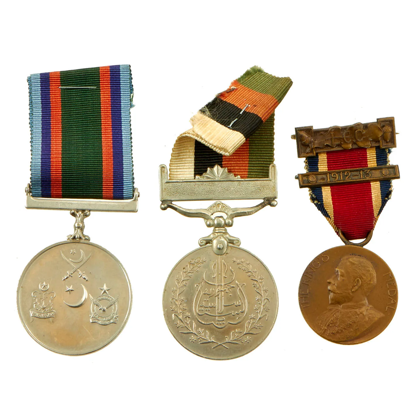 Original British WWI to Cold War Era British, India and Pakistan Medals Lot - 13 Medals