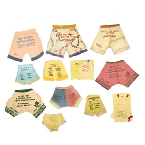 Original Collection of WWII U.S. Pearl Harbor Commemorative Miniature Ladies Underwear