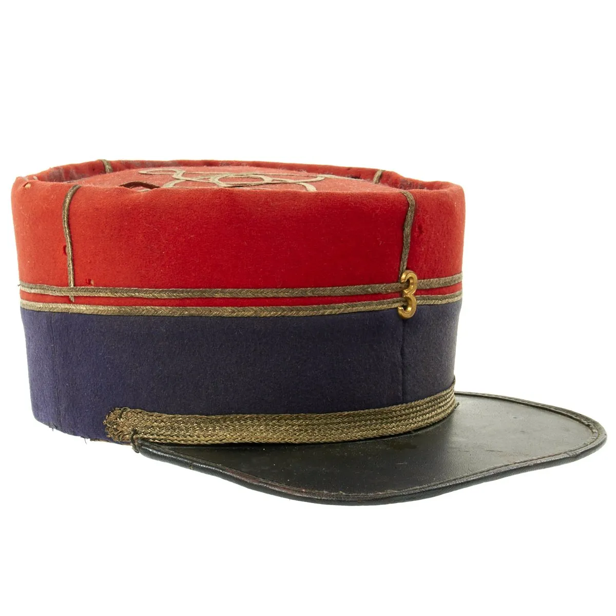 Original WWI French Foreign Legion 3rd Division Officer Kepi