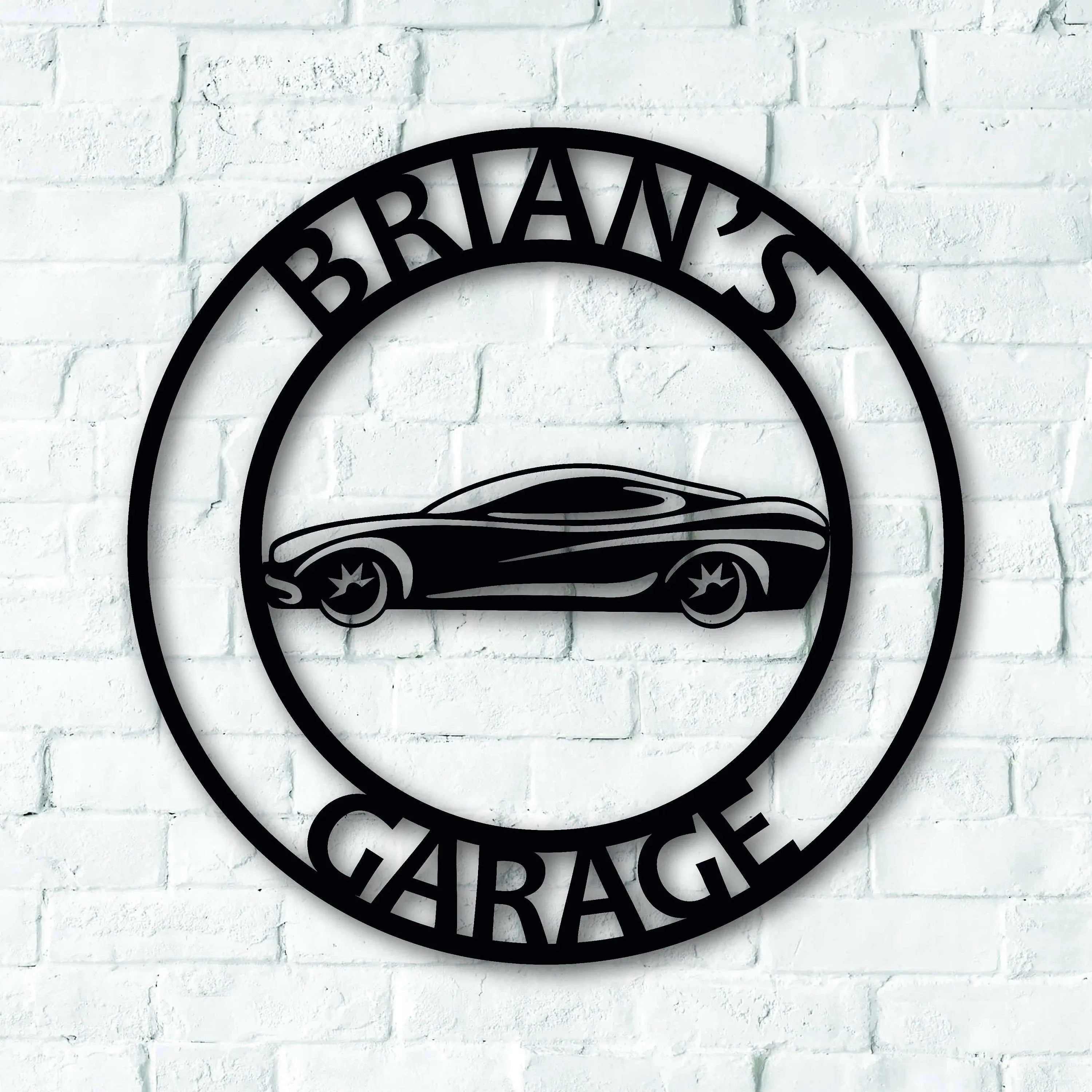 Personalized Metal Garage Signs - Garage Decorations - Personalized Gift For Him - Metal Wall Decor