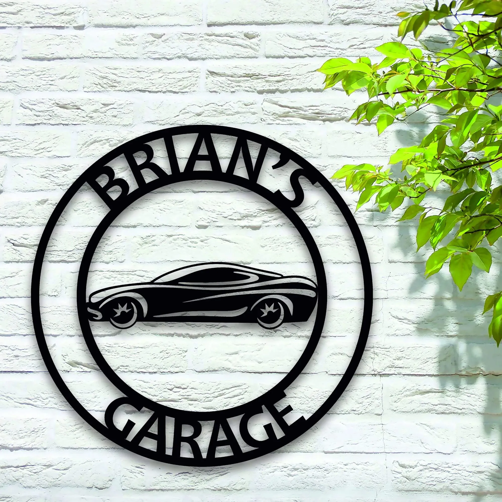 Personalized Metal Garage Signs - Garage Decorations - Personalized Gift For Him - Metal Wall Decor