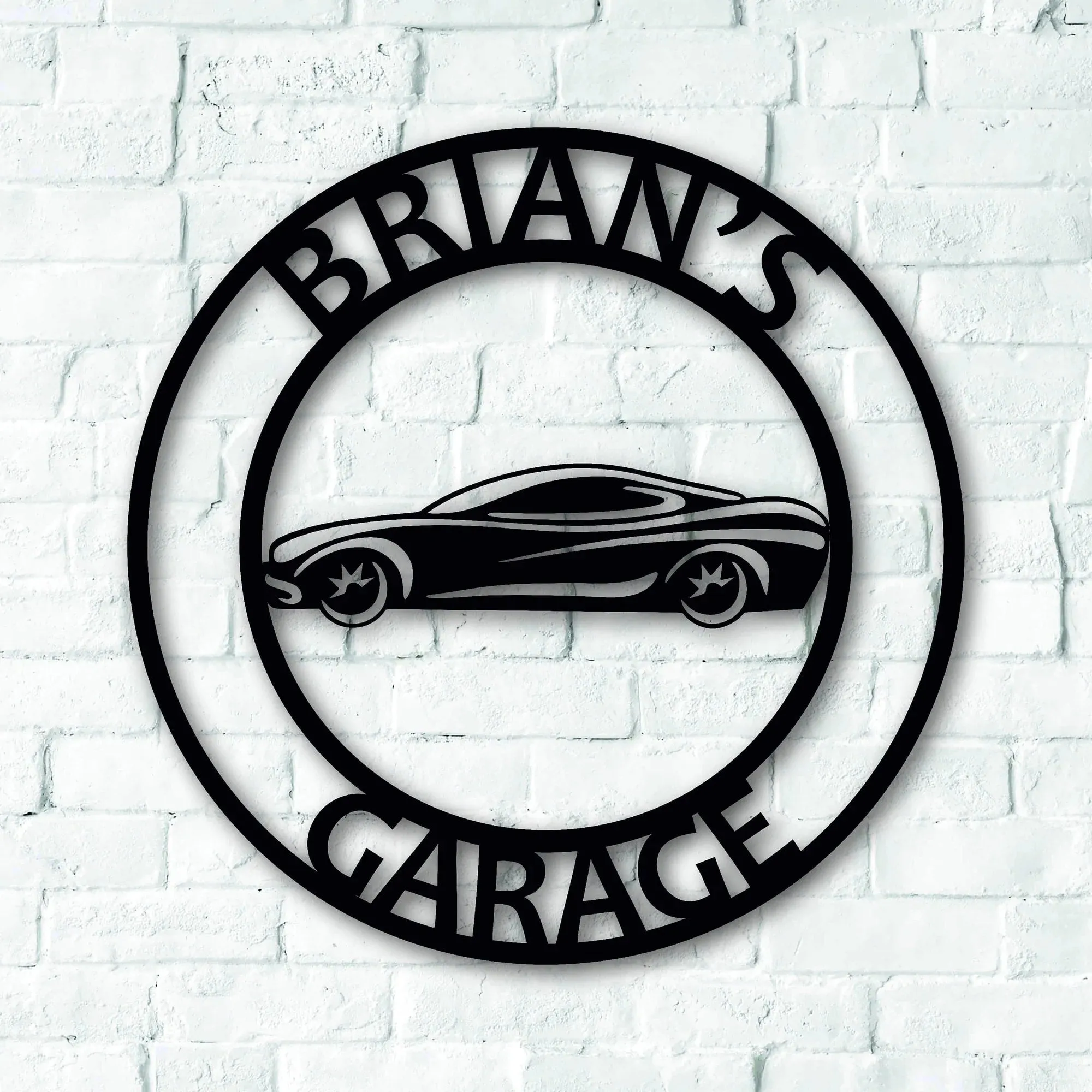 Personalized Metal Garage Signs - Garage Decorations - Personalized Gift For Him - Metal Wall Decor