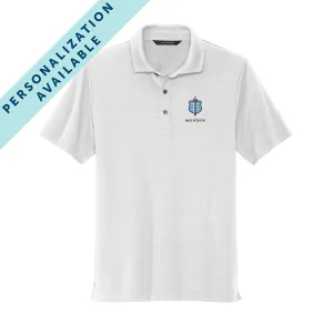 Phi Delt White Badge Polo