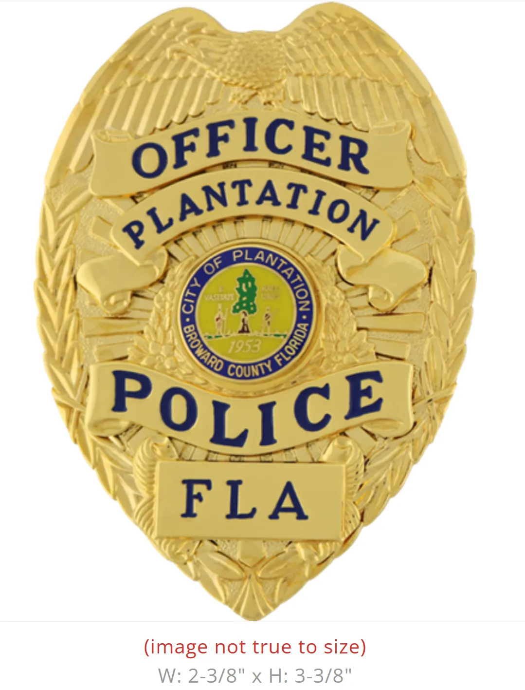 Plantation PD Badges