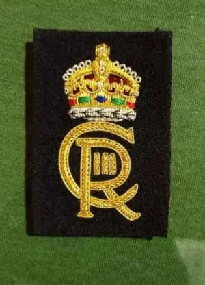 Premium Royal Insignia King's Charles Royal CR III Embroidered British Badge