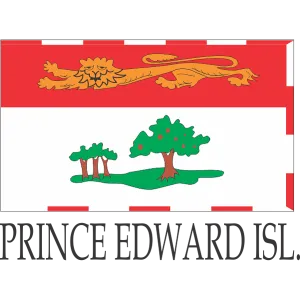 Prince Edward Island Embroidered Flag Badge