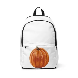 Pumpkin Unisex Fabric Backpack