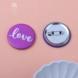 Purple Love Acrylic Pin