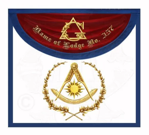 "The Eastern Light" Past Master Masonic Apron