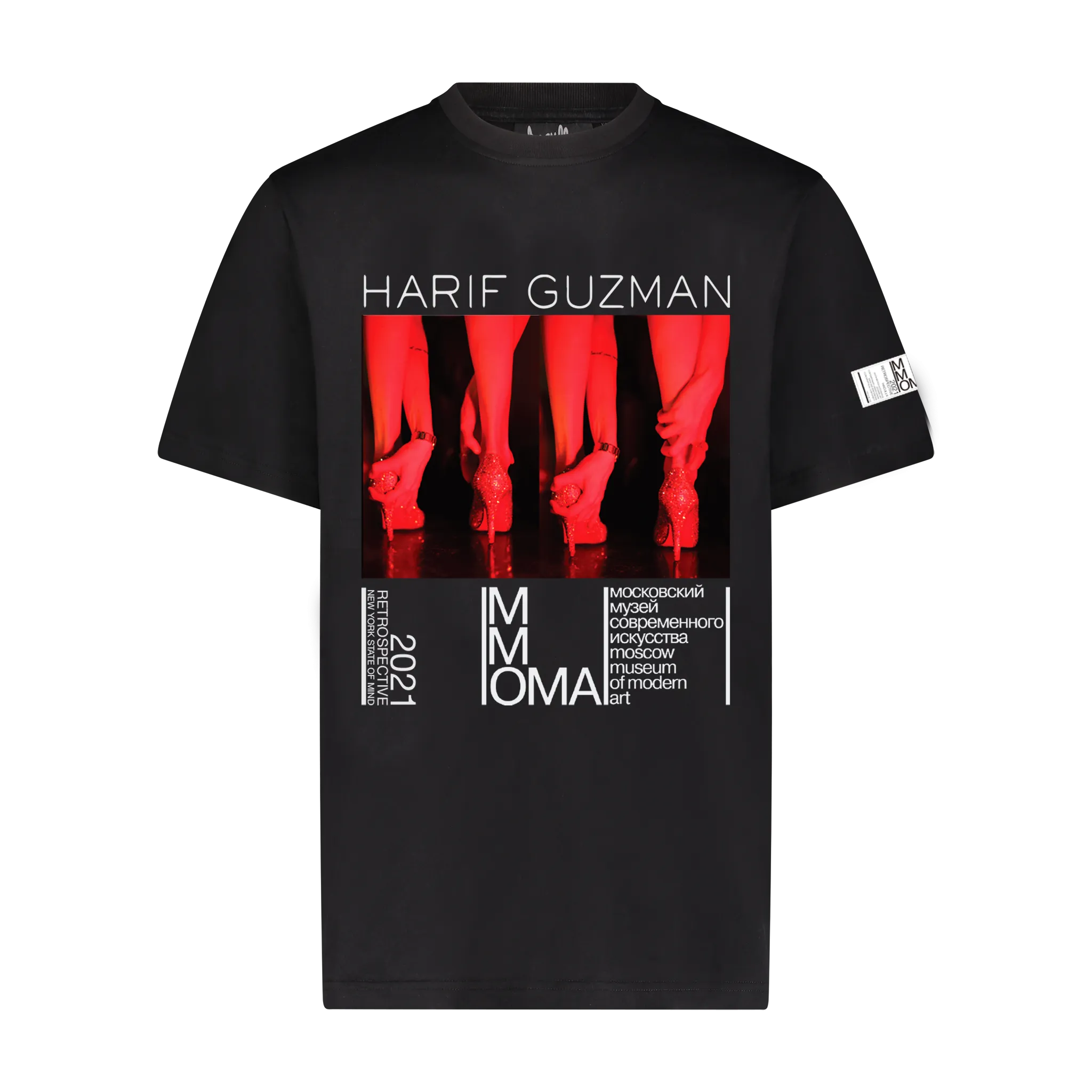 RED LIGHT TEE BLACK