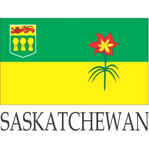 Saskatchewan Embroidered Flag Badge