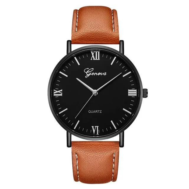 Simple Roman Literal Student Casual Quartz Watch