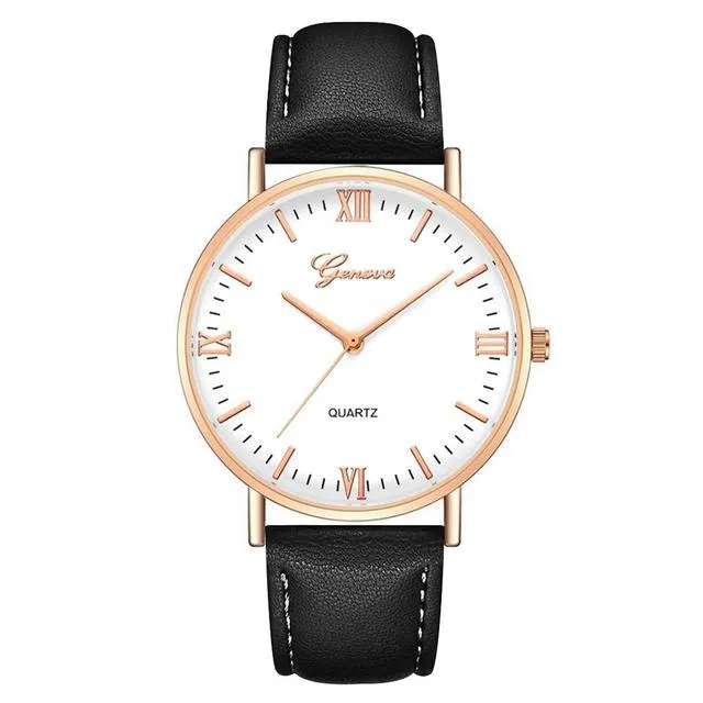 Simple Roman Literal Student Casual Quartz Watch