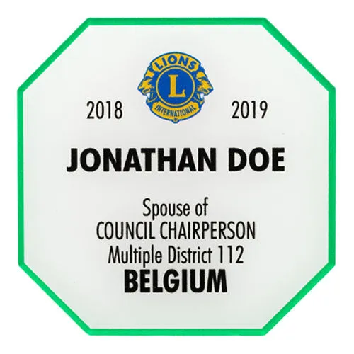 SPOUSE OF COUNCIL CHAIRPERSON BADGE