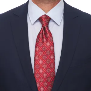 The Uffizi Red Duchesse Silk Tie