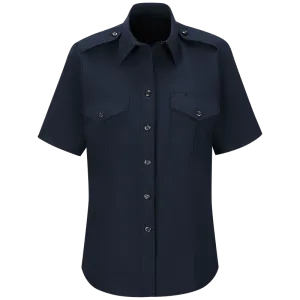 WORKRITE WOMEN'S CLASSIC SHORT SLEEVE FIRE CHIEF SHIRT - MIDNIGHT NAVY