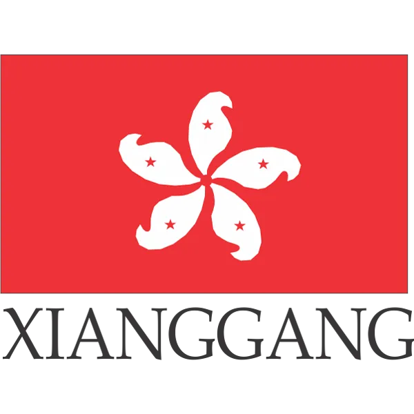 Xiang Gang Embroidered Flag Badge