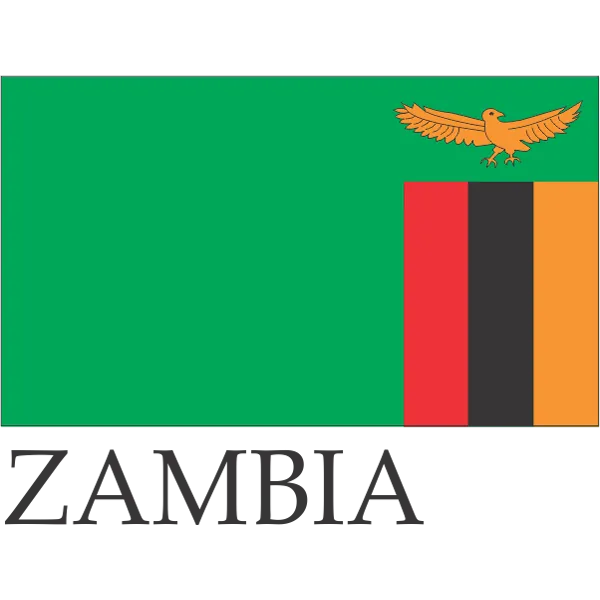 Zambia Embroidered Flag Badge