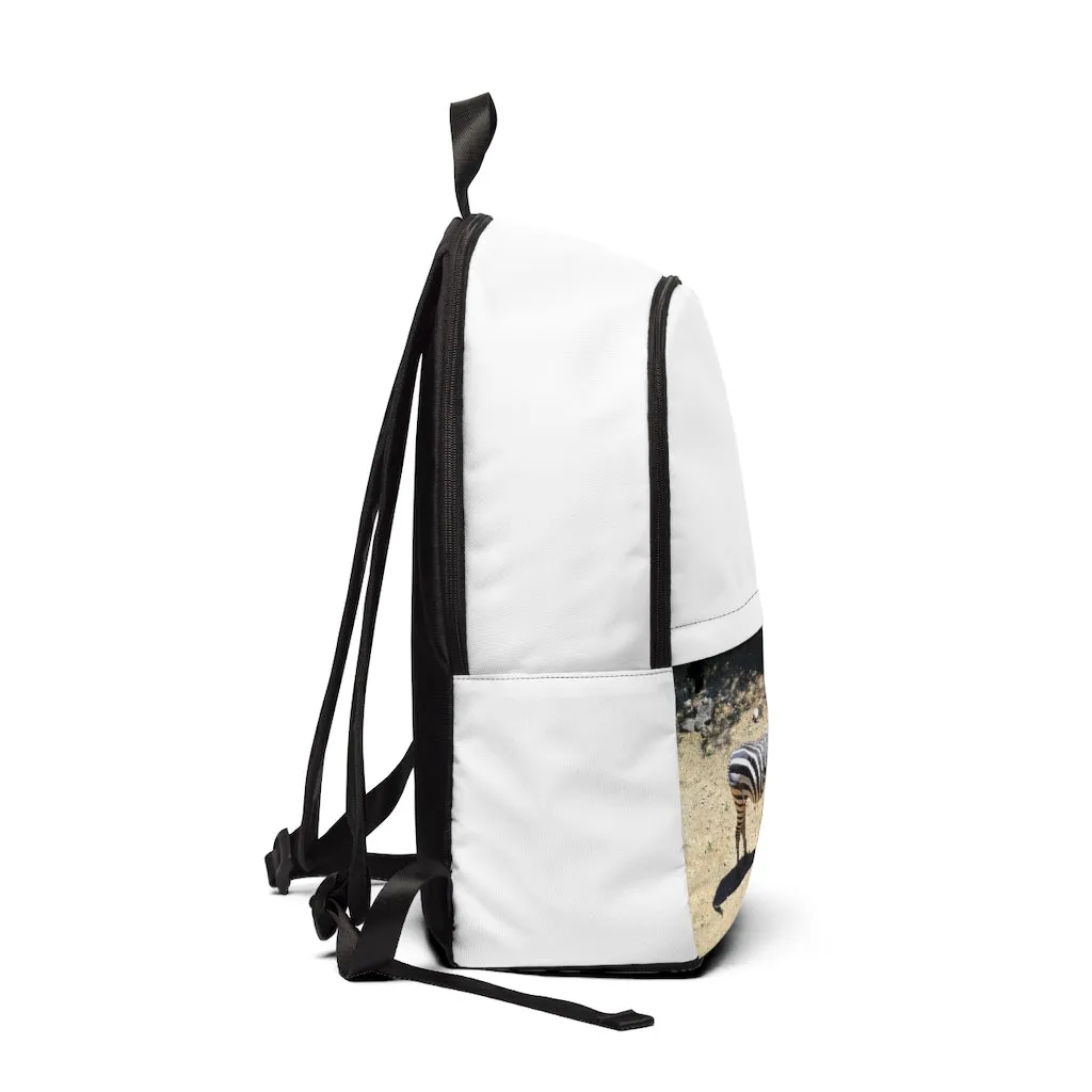 Zebra Unisex Fabric Backpack